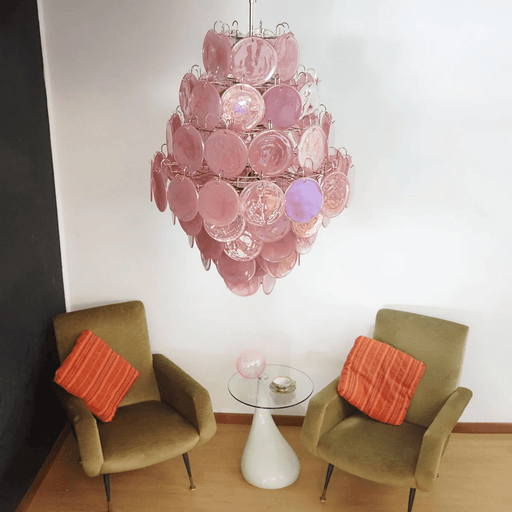 Rosa Glass Chandelier Vakkerlight