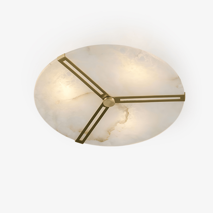 Clocks Alabaster Ceiling Light Vakkerlight