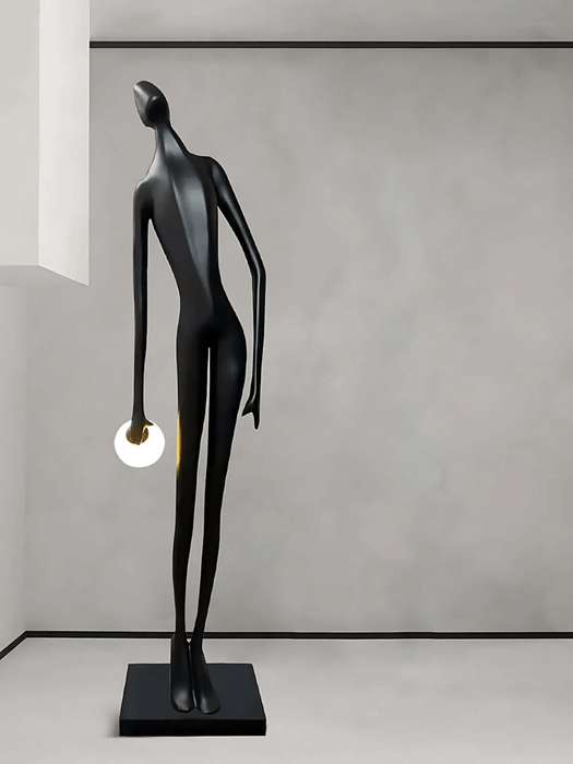 Noir Muse Sculpture Floor Lamp Vakkerlight