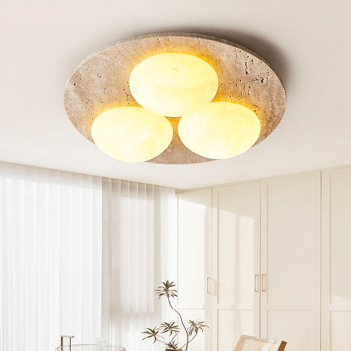 Trio Travertine Ceiling Light Vakkerlight
