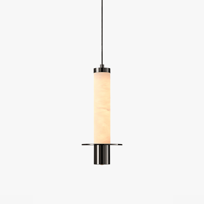 Cylindrical Plinth Alabaster Pendant Lamp Vakkerlight