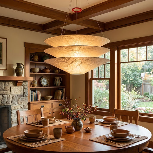Kazu Cone Silk Pendant Lamp Vakkerlight