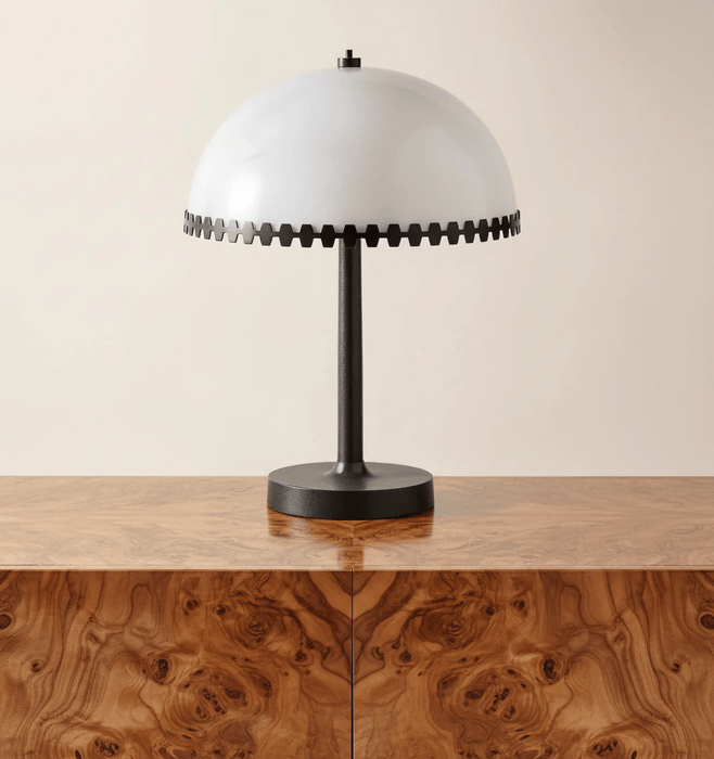 Lunarra Dome Alabaster Table Lamp Vakkerlight