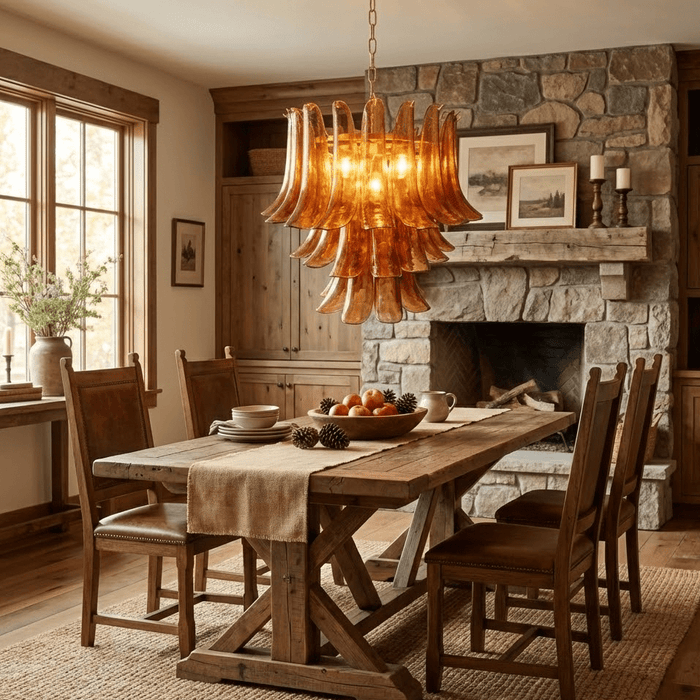 Emberwave Glass Chandelier Vakkerlight