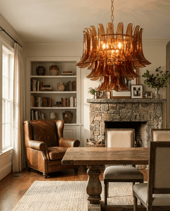 Emberwave Glass Chandelier Vakkerlight