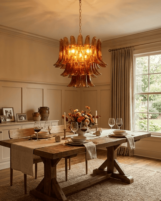 Emberwave Glass Chandelier Vakkerlight