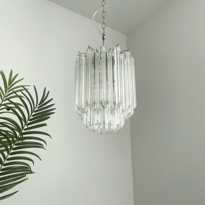 Transparant Glass Prism Chandelier Vakkerlight