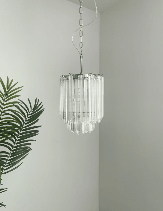 Transparant Glass Prism Chandelier Vakkerlight