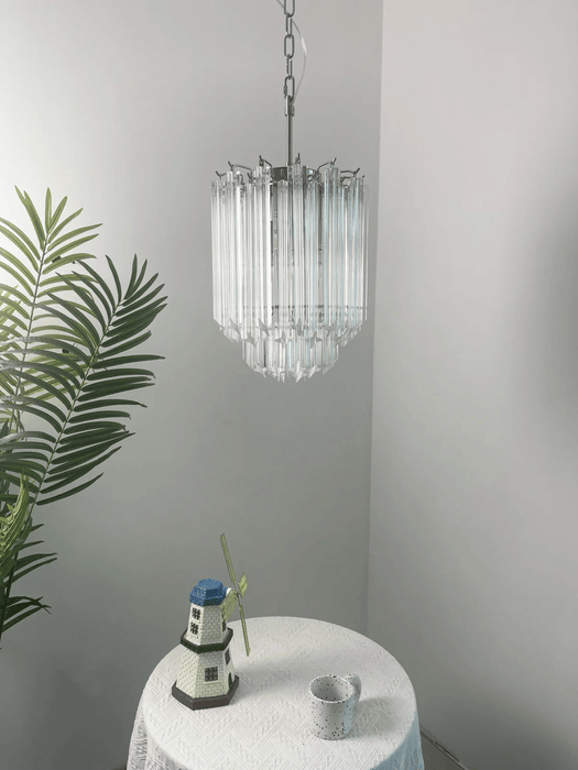 Transparant Glass Prism Chandelier Vakkerlight