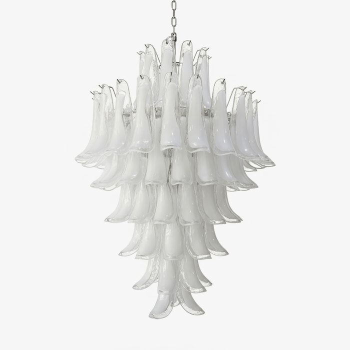 White Cloud Glass Petals Chandelier Vakkerlight