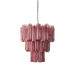 Pink Glass Tubes Chandelier Vakkerlight