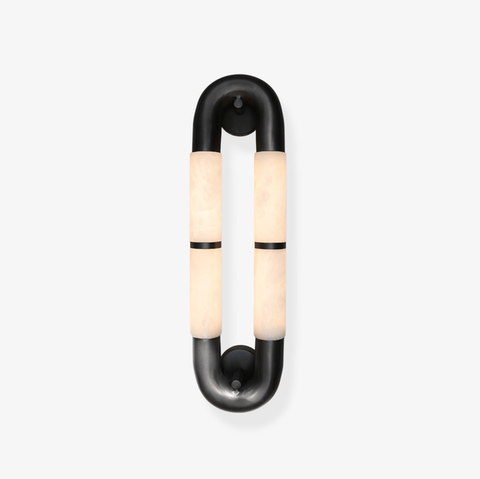 Luma Arc Twin Alabaster Sconce Vakkerlight