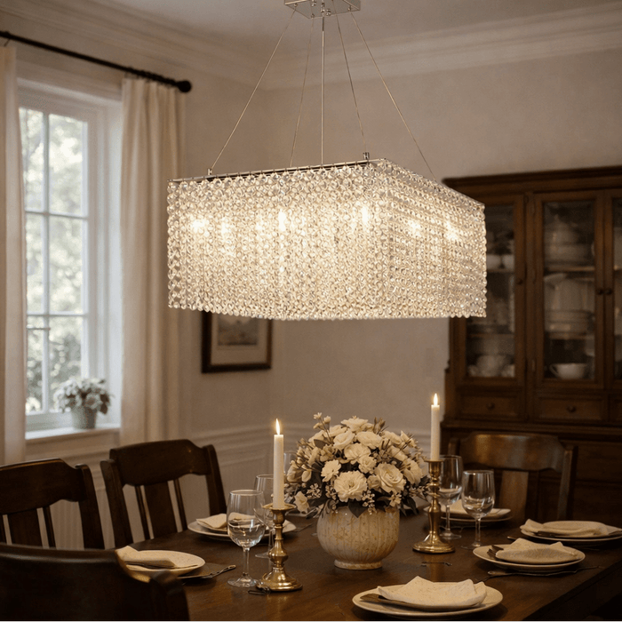 Crystal Frame Chandelier Vakkerlight