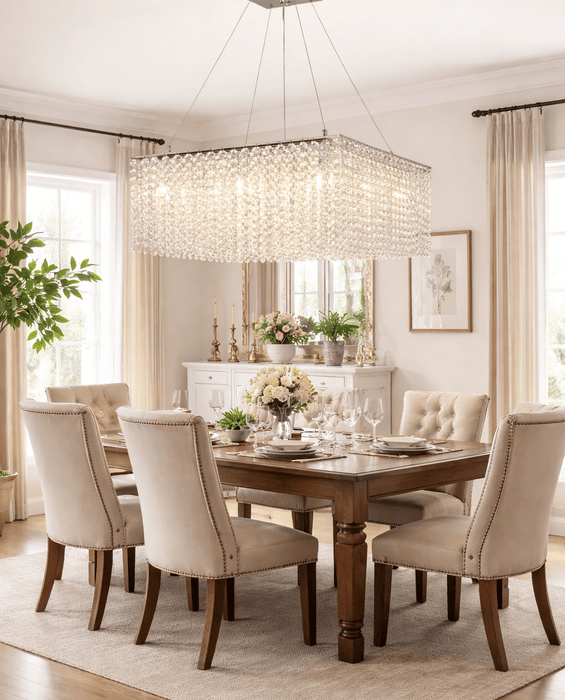 Crystal Frame Chandelier Vakkerlight