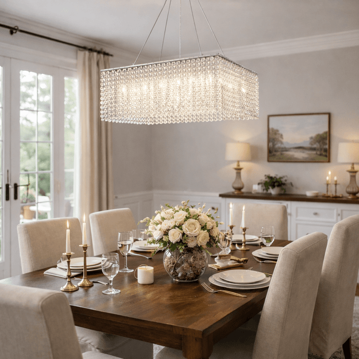 Crystal Frame Chandelier Vakkerlight