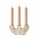Rowan Yellow Travertine Candle Holder Vakkerlight