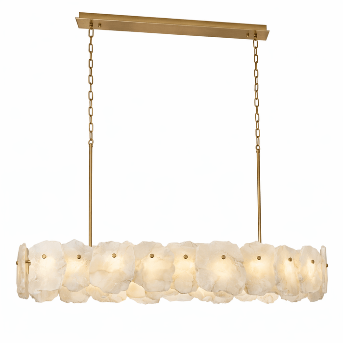 Ecliptica Spiral Alabaster Chandelier Vakkerlight