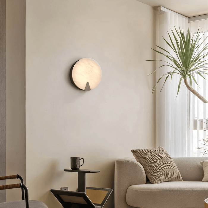 Solaris Halo Alabaster Wall Light Vakkerlight