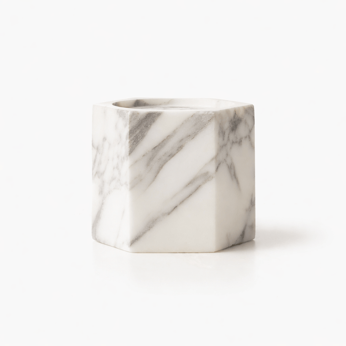 Vela Cube Marble Candle Holder Vakkerlight