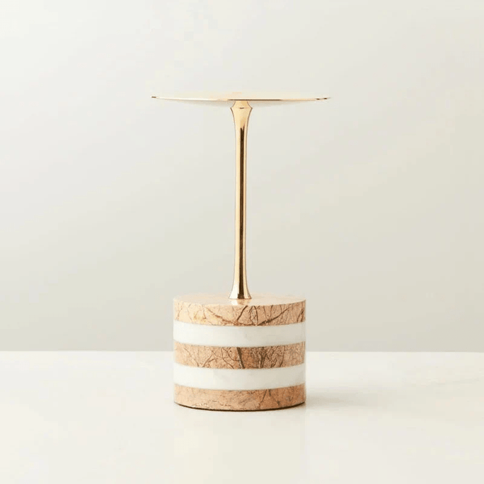 Strata Rise Marble Candle Holder Vakkerlight