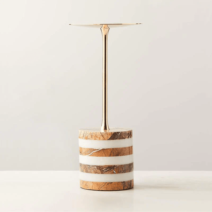Strata Rise Marble Candle Holder Vakkerlight