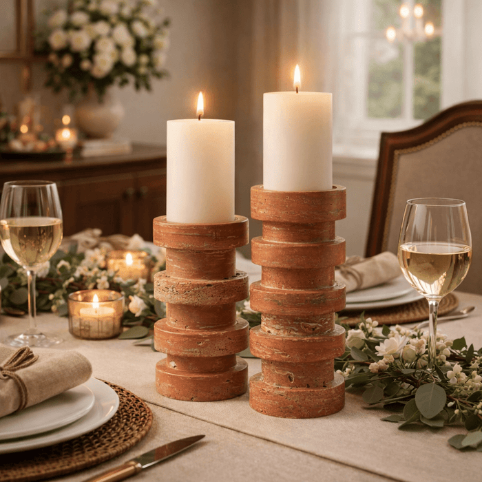 Terrace Stone Candle Holder Vakkerlight