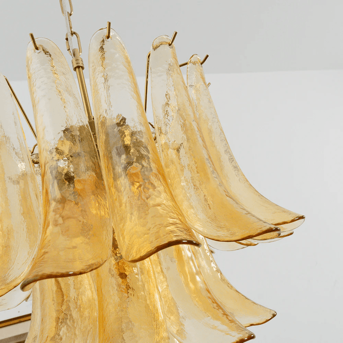 Amber Cascade Glass Chandelier Vakkerlight
