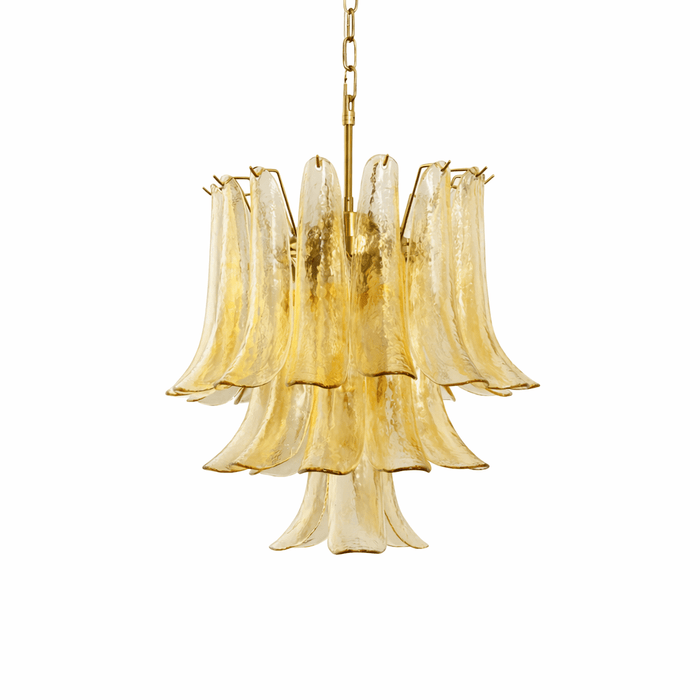 Amber Cascade Glass Chandelier Vakkerlight