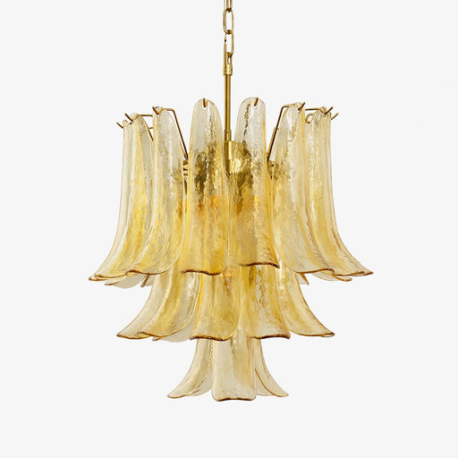 Amber Cascade Glass Chandelier Vakkerlight