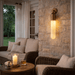 Alabaster Sculpted Tube Wall Sconce Vakkerlight