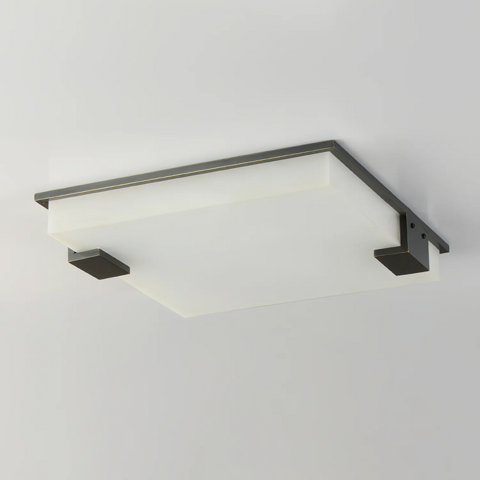Square Alabaster Ceiling Lamp Vakkerlight