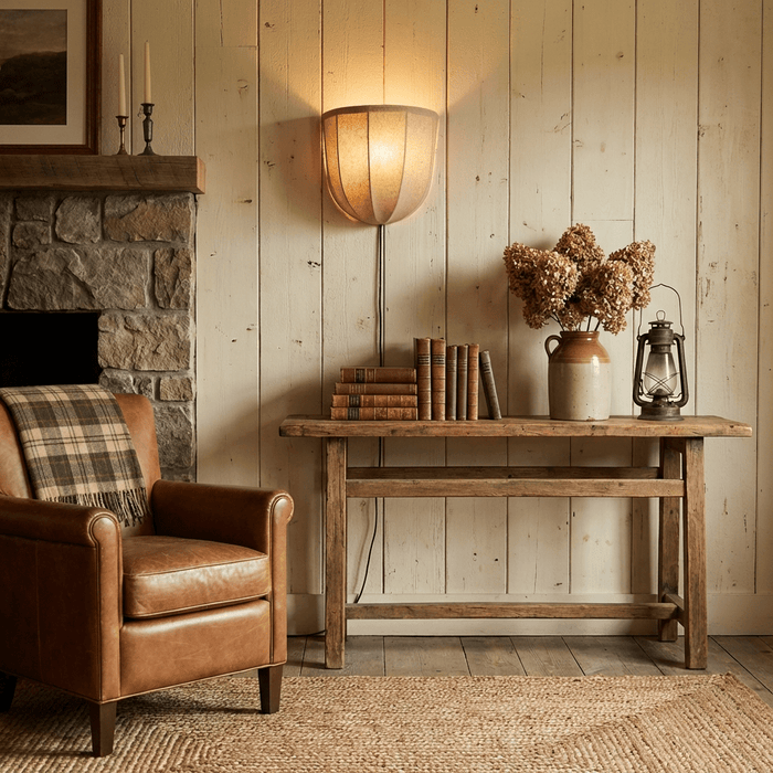 Sienna Linen Plug-in Wall Sconce Vakkerlight