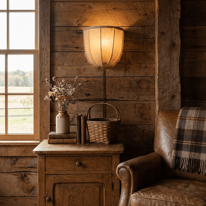 Sienna Linen Plug-in Wall Sconce Vakkerlight