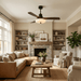 Lotus Bloom Ceiling Fan Light Vakkerlight