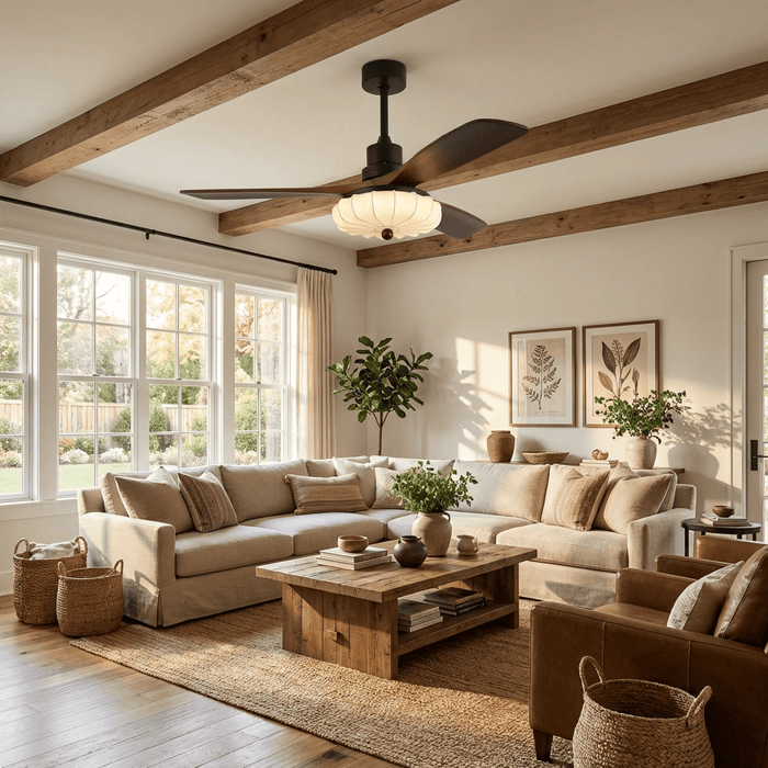 Lotus Bloom Ceiling Fan Light Vakkerlight
