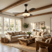 Lotus Bloom Ceiling Fan Light Vakkerlight