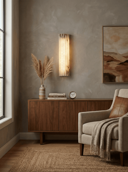 Alvia Alabaster Wall Light Vakkerlight