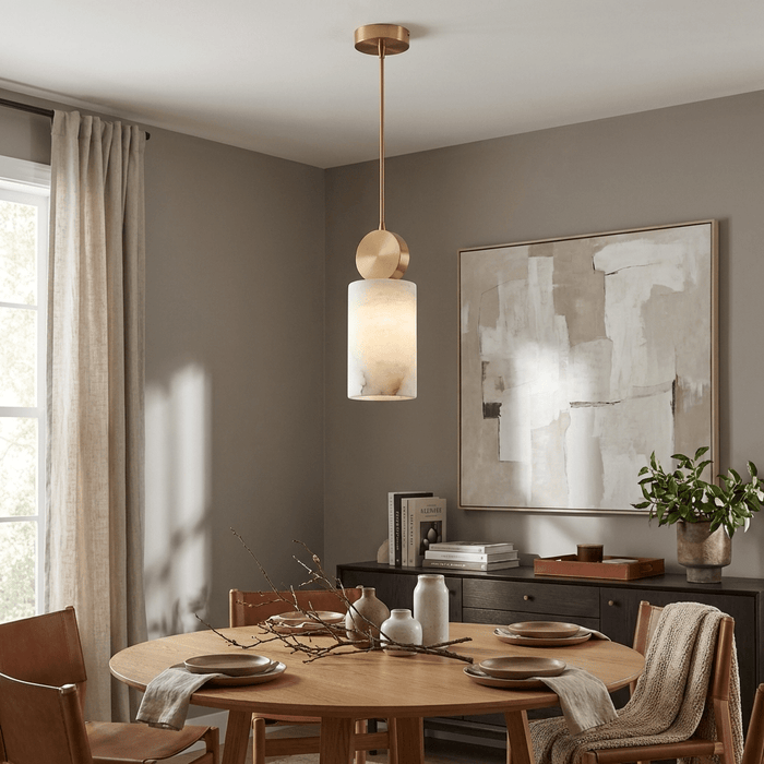 Etruscan Aabaster Pendant Light Vakkerlight
