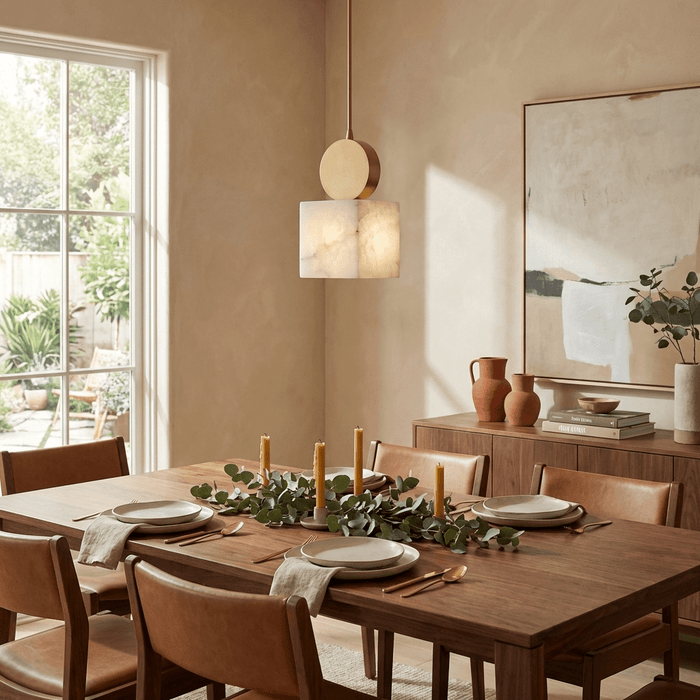 Etruscan Aabaster Pendant Light Vakkerlight