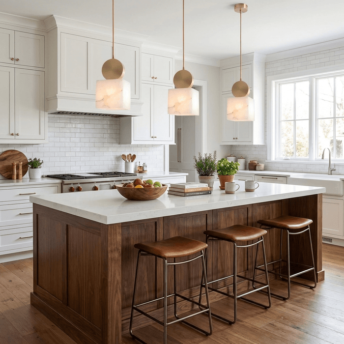 Etruscan Aabaster Pendant Light Vakkerlight
