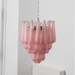 Pink Glass Droplet Chandelier Vakkerlight