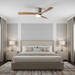 Nordic Wooden Ceiling Fan Light Vakkerlight