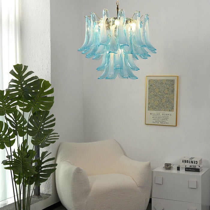 Azure Drift Glass Chandelier Vakkerlight