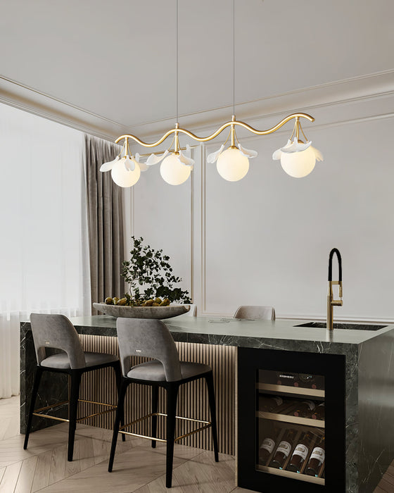 Gingko Orb Chandelier Simprolos