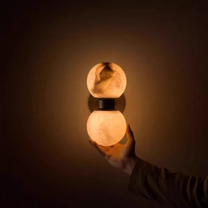 Alabaster Celestia Orb Wall Light Simprolos