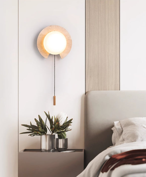 Solclip Travertine Wall Light Vakkerlight