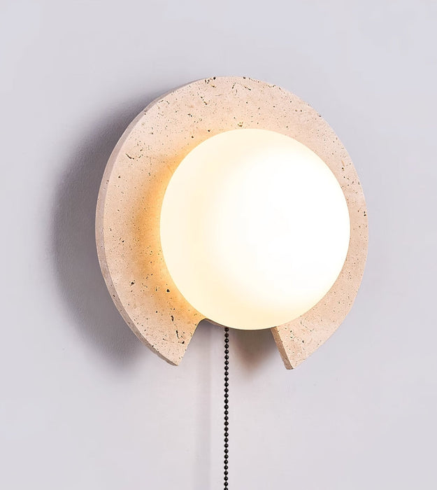 Solclip Travertine Wall Light Vakkerlight