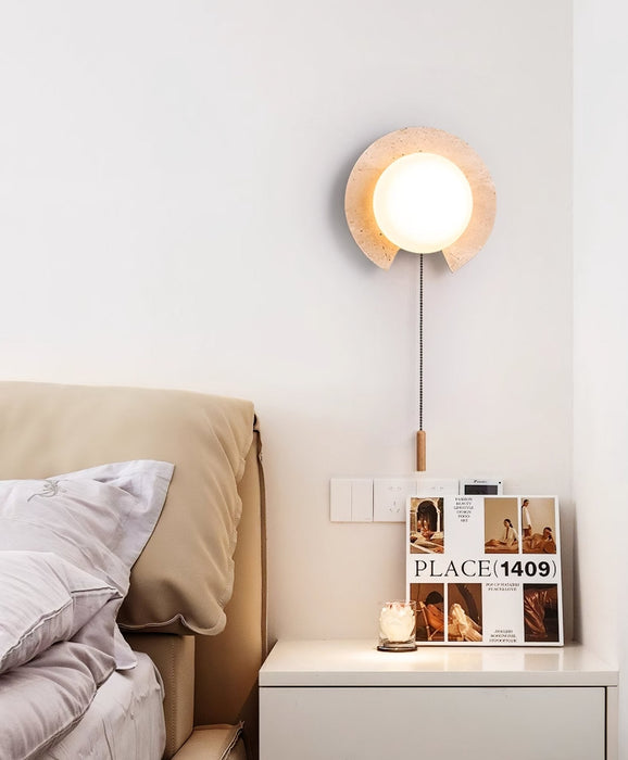 Solclip Travertine Wall Light Vakkerlight