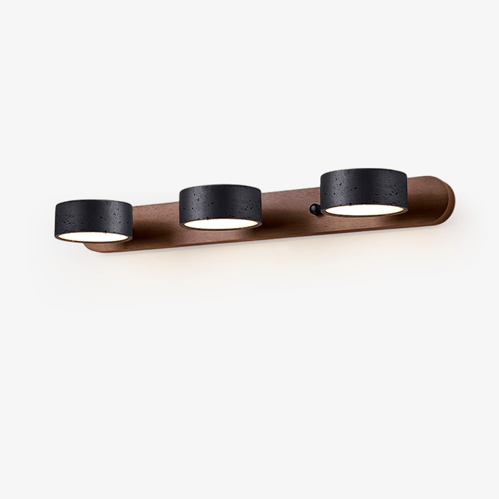 Black Travertine Duo Wall Light Simprolos