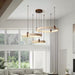 Celestial Orbit Travertine Chandelier Simprolos